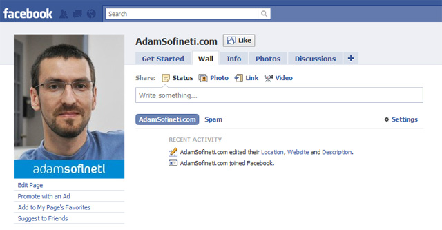 AdamSofineti.com on Facebook