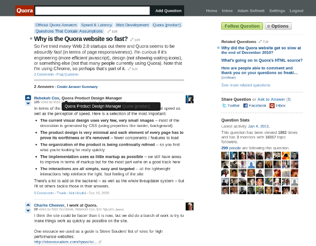Quora screen capture