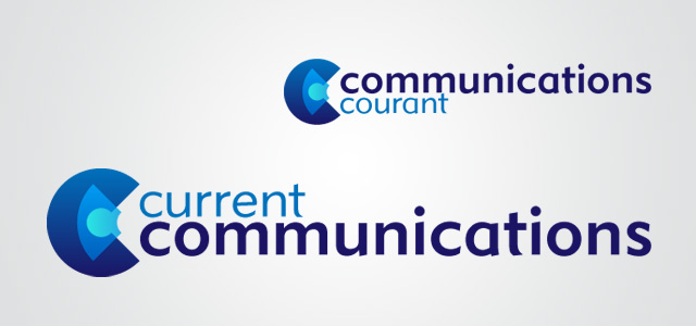 Current Communication logo, designed by Adam Sofineti