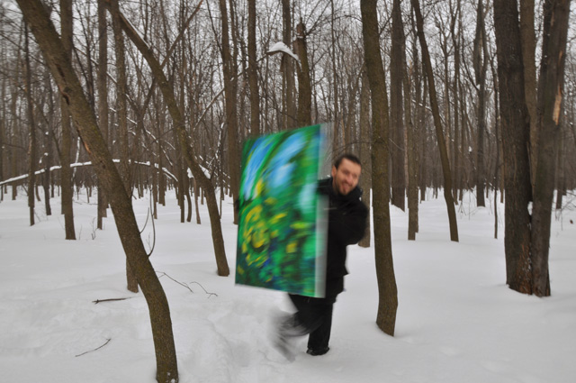 Green - painting by Adam Sofineti