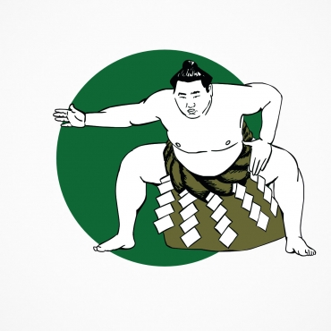 Illustration d'un combattant de sumo