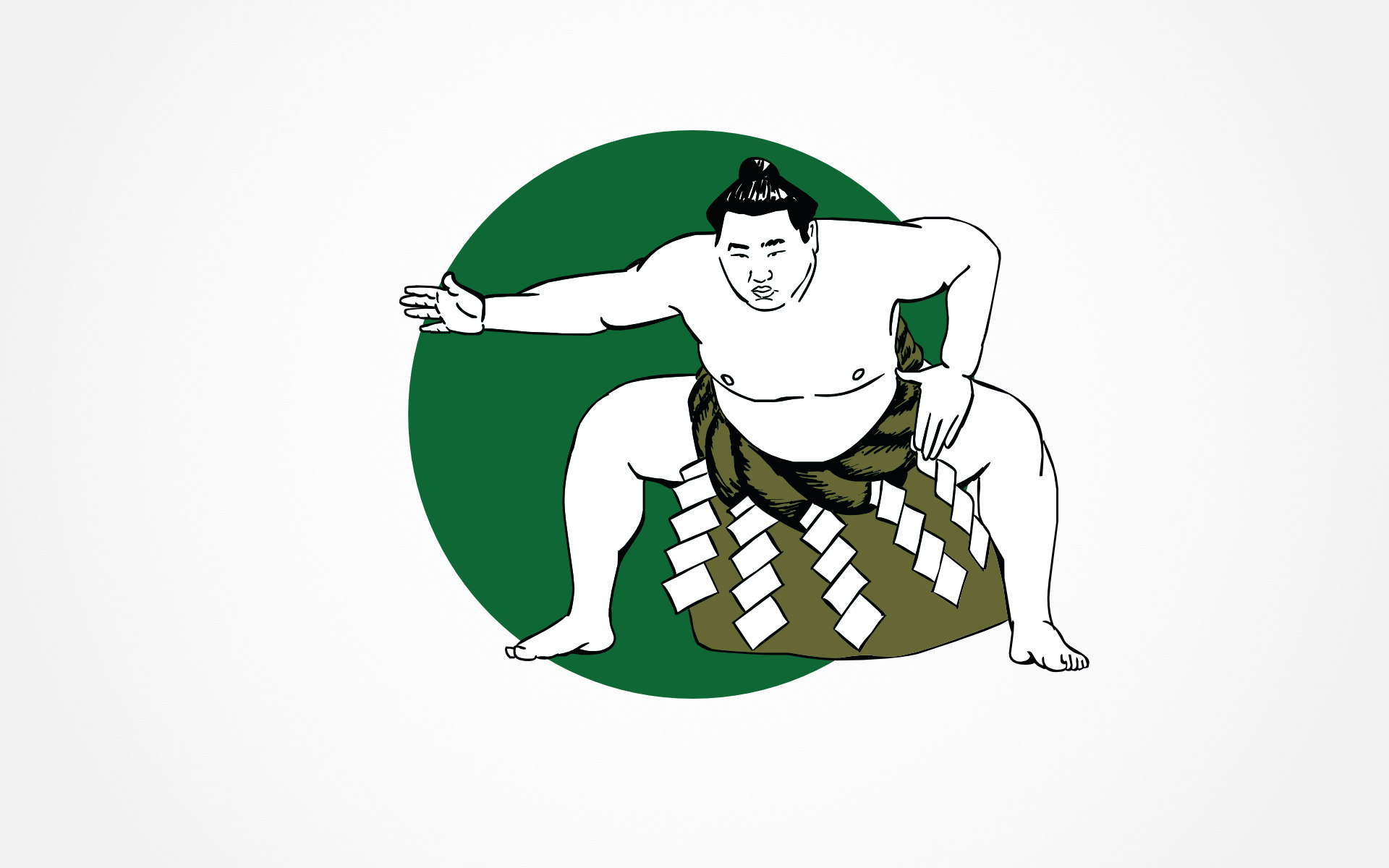 Illustration d'un combattant de sumo